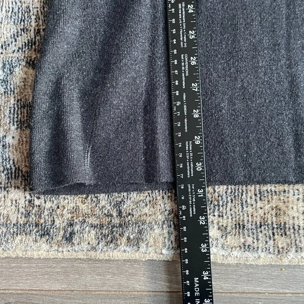 Cynthia Rowley Active Sweater Tunic‎ Women Sz M Gray Mock Neck Athleisure Dress